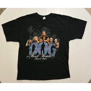 VTG Y2K Dog the Bounty Hunter Bail Bonds Hawaii T-Shirt Black Mens XL (fits L)